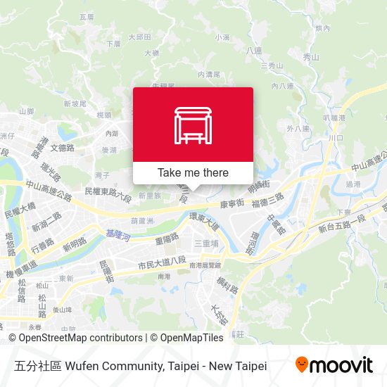 五分社區 Wufen Community map