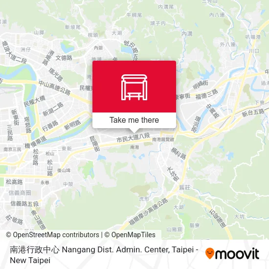 南港行政中心 Nangang Dist. Admin. Center map