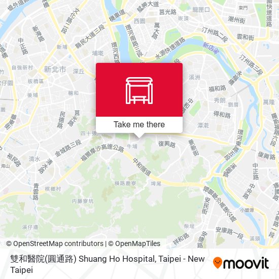 雙和醫院(圓通路) Shuang Ho Hospital地圖