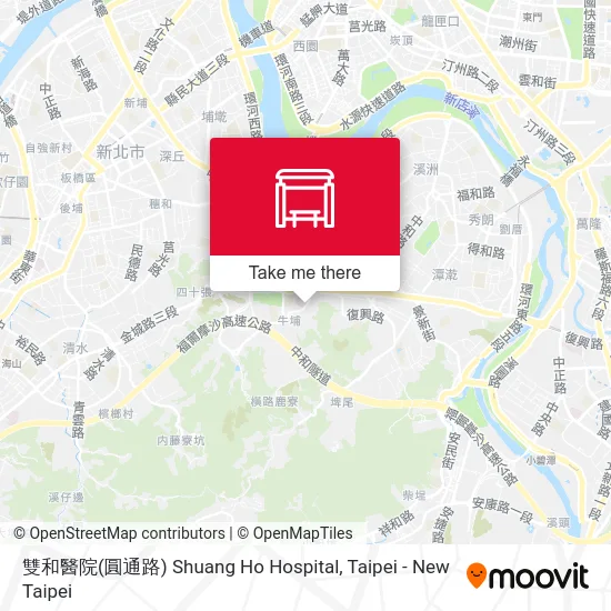 雙和醫院(圓通路) Shuang Ho Hospital map