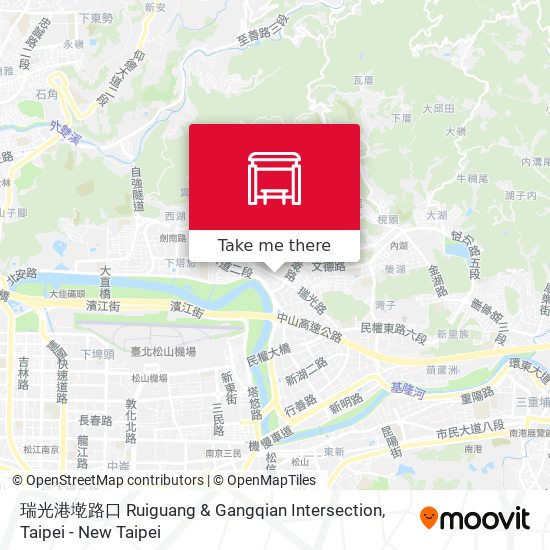 瑞光港墘路口 Ruiguang & Gangqian Intersection地圖
