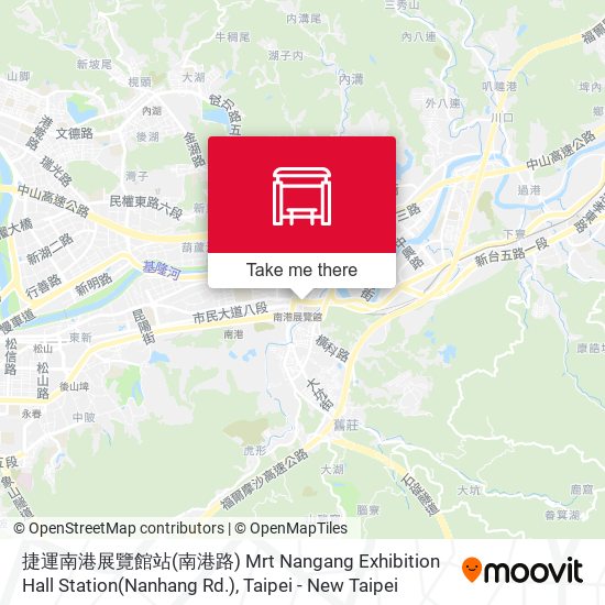 捷運南港展覽館站(南港路) Mrt Nangang Exhibition Hall Station(Nanhang Rd.) map