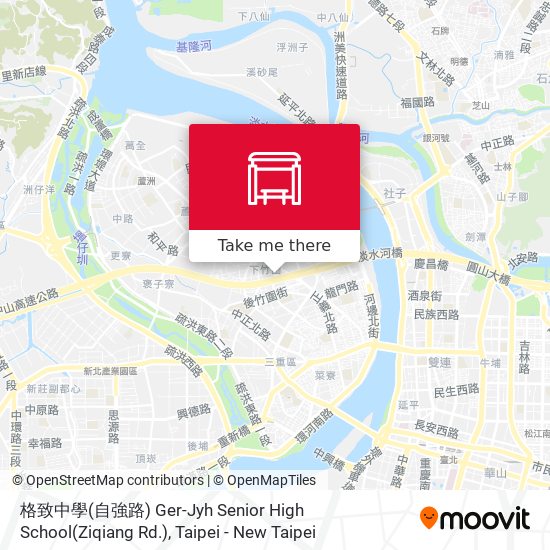 格致中學(自強路) Ger-Jyh Senior High School(Ziqiang Rd.) map