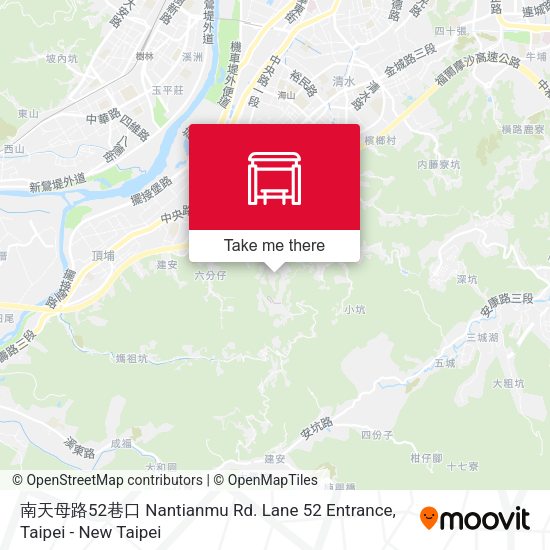 南天母路52巷口 Nantianmu Rd. Lane 52 Entrance map
