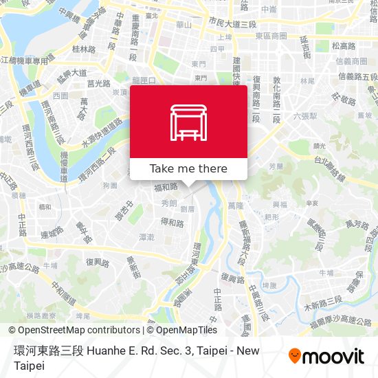 環河東路三段 Huanhe E. Rd. Sec. 3 map