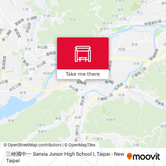 三峽國中一 Sanxia Junior High School I地圖