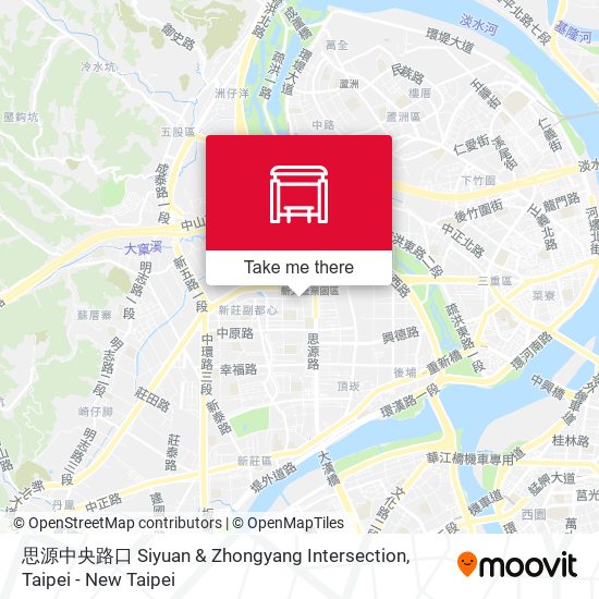 思源中央路口 Siyuan & Zhongyang Intersection map
