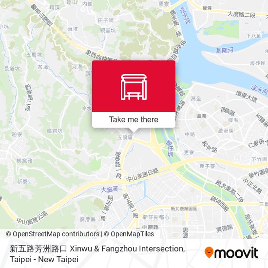 新五路芳洲路口 Xinwu & Fangzhou Intersection地圖