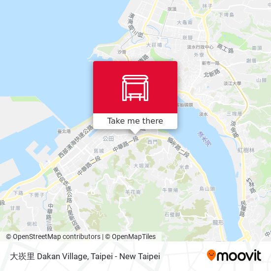 大崁里 Dakan Village map