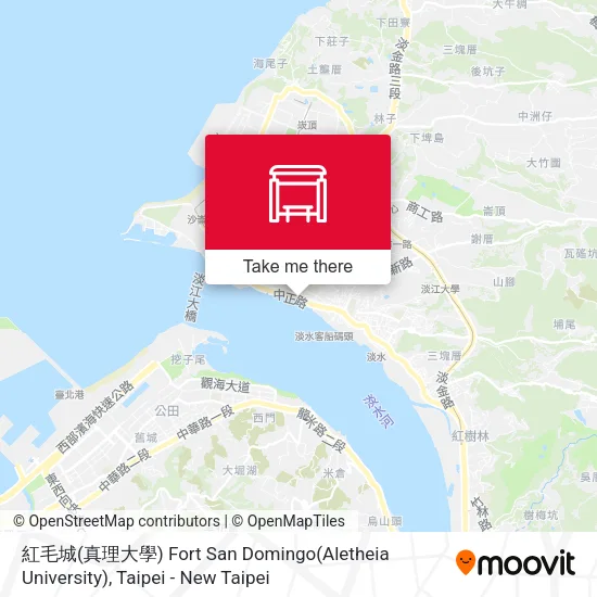 紅毛城(真理大學) Fort San Domingo(Aletheia University)地圖