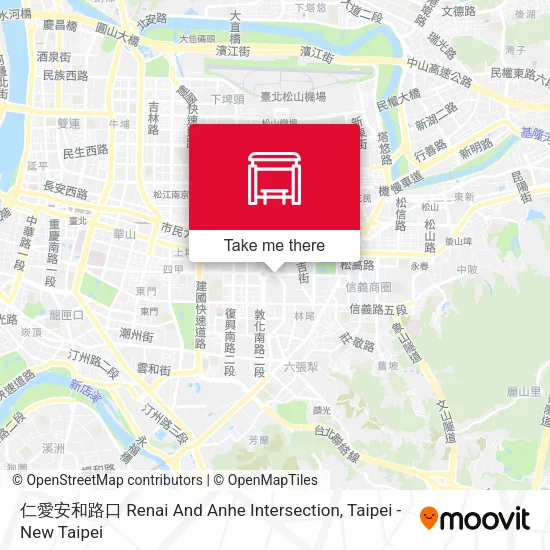 仁愛安和路口 Renai And Anhe Intersection地圖