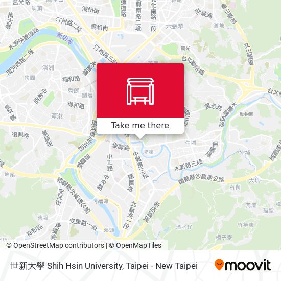 世新大學 Shih Hsin University map