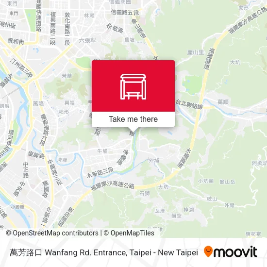 萬芳路口 Wanfang Rd. Entrance map