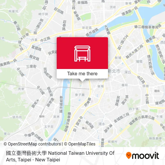 國立臺灣藝術大學 National Taiwan University Of Arts map