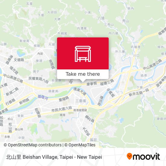 北山里 Beishan Village map