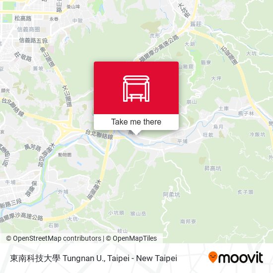 東南科技大學 Tungnan U. map