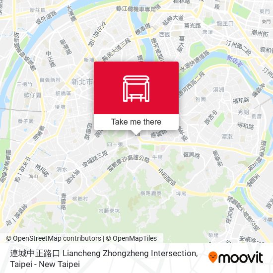 連城中正路口 Liancheng Zhongzheng Intersection map