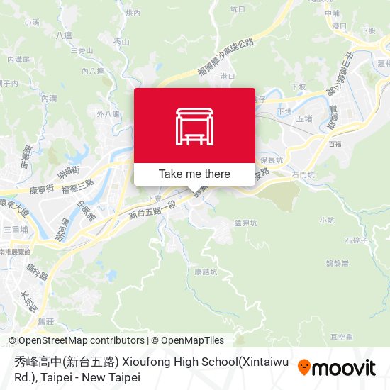 秀峰高中(新台五路) Xioufong High School(Xintaiwu Rd.) map