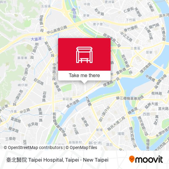 臺北醫院 Taipei Hospital map