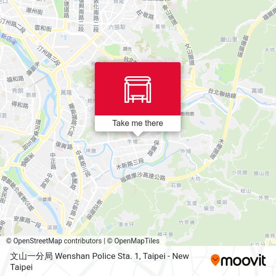 文山一分局 Wenshan Police Sta. 1 map