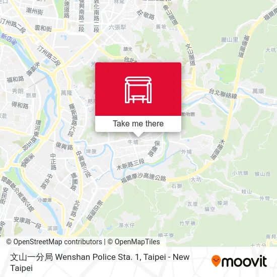 文山一分局 Wenshan Police Sta. 1 map