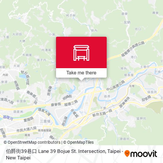 伯爵街39巷口 Lane 39 Bojue St. Intersection map