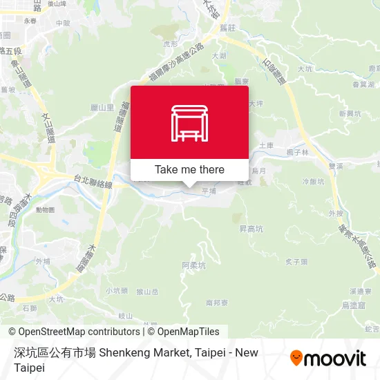 深坑區公有市場 Shenkeng Market map