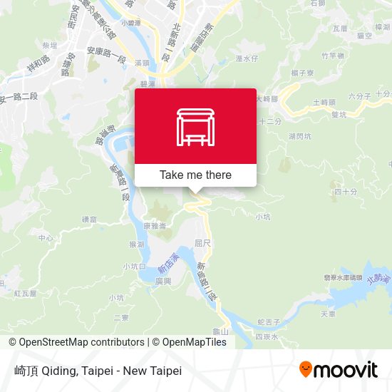 崎頂 Qiding map