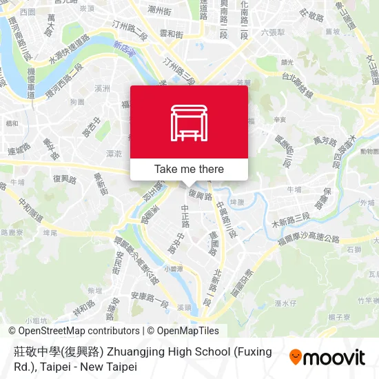 莊敬中學(復興路) Zhuangjing High School (Fuxing Rd.)地圖
