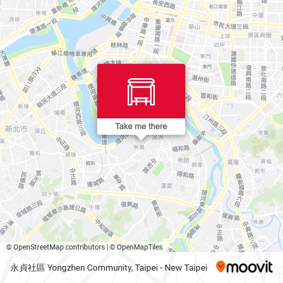 永貞社區 Yongzhen Community map