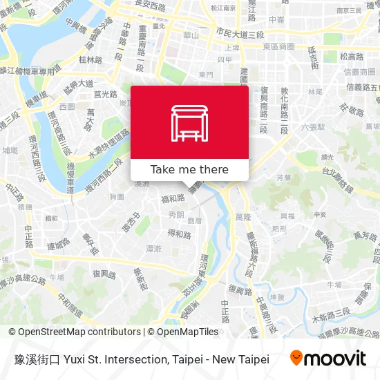 豫溪街口 Yuxi St. Intersection map