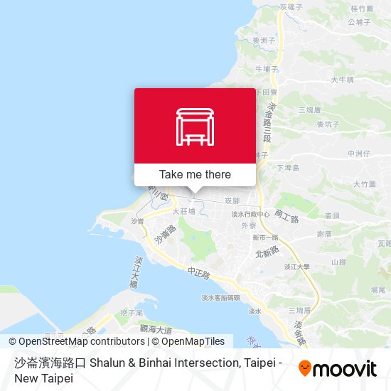 沙崙濱海路口 Shalun & Binhai Intersection地圖