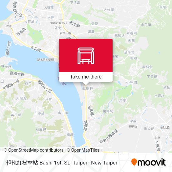 輕軌紅樹林站 Bashi 1st. St. map