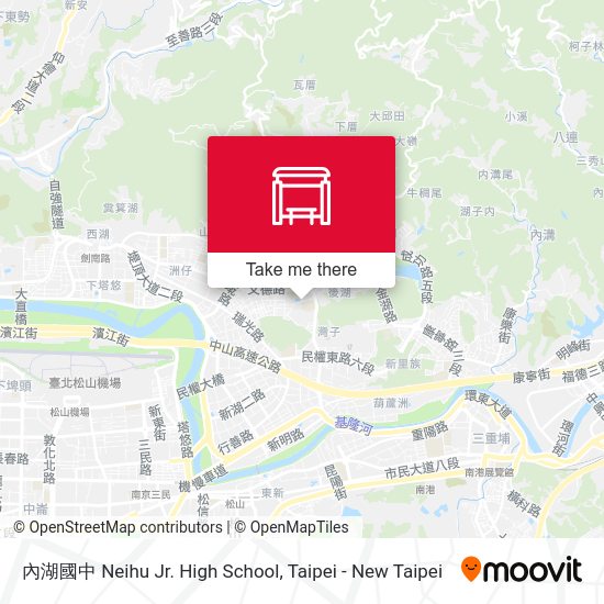 內湖國中 Neihu Jr. High School map