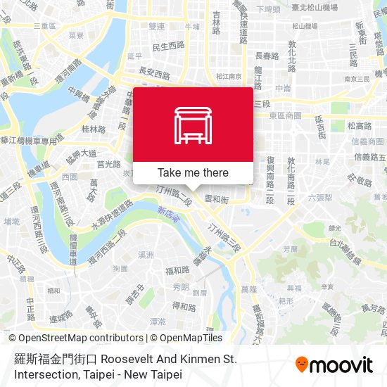 羅斯福金門街口 Roosevelt And Kinmen St. Intersection地圖