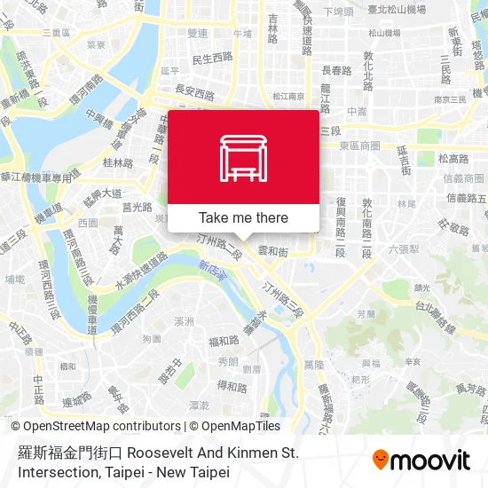 羅斯福金門街口 Roosevelt And Kinmen St. Intersection地圖