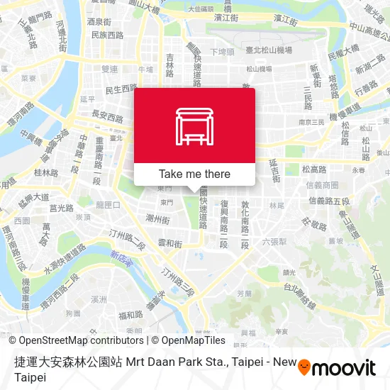 捷運大安森林公園站 Mrt Daan Park Sta. map
