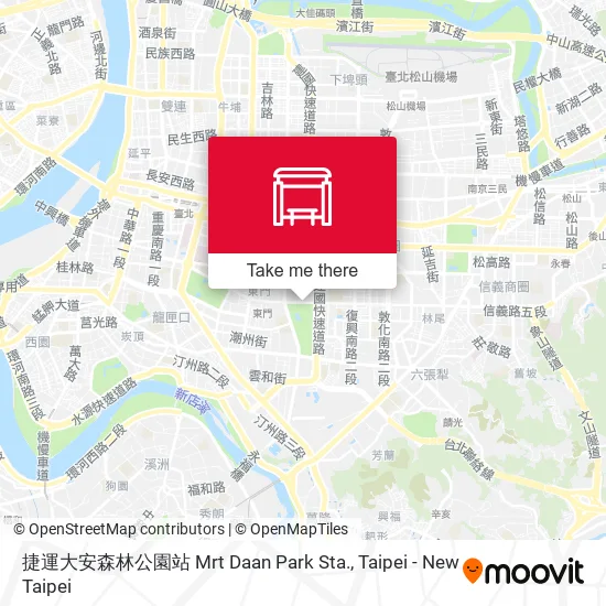 捷運大安森林公園站 Mrt Daan Park Sta.地圖