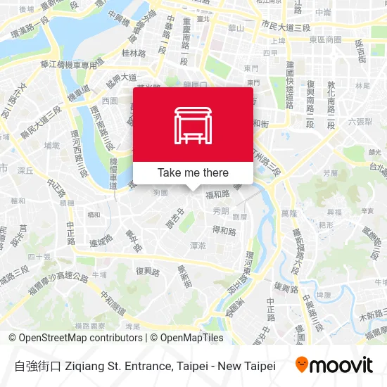 自強街口 Ziqiang St. Entrance map