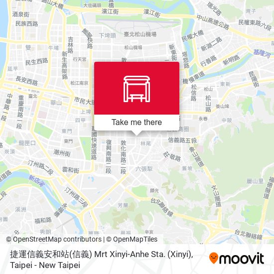捷運信義安和站(信義) Mrt Xinyi-Anhe Sta. (Xinyi) map