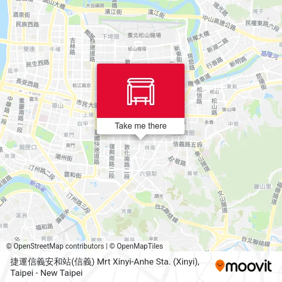 捷運信義安和站(信義) Mrt Xinyi-Anhe Sta. (Xinyi)地圖