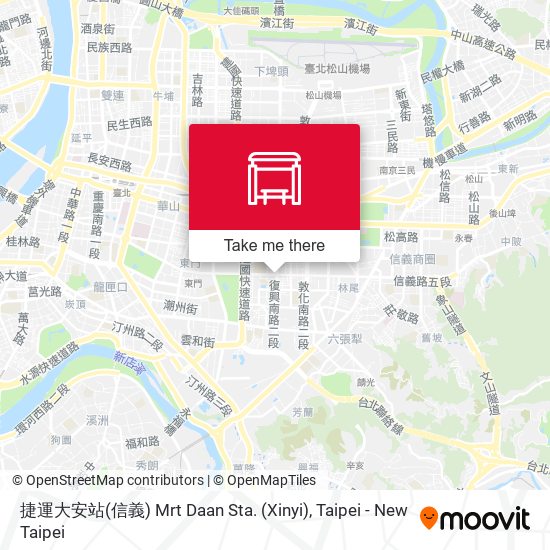 捷運大安站(信義) Mrt Daan Sta. (Xinyi) map