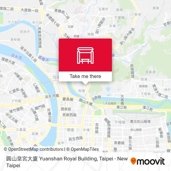 圓山皇宮大廈 Yuanshan Royal Building map