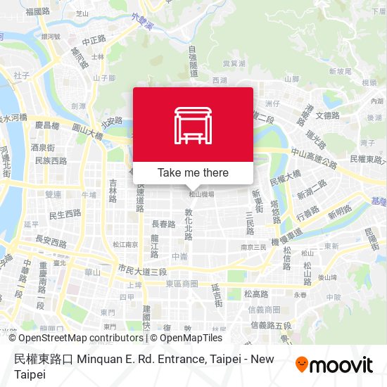 民權東路口 Minquan E. Rd. Entrance map