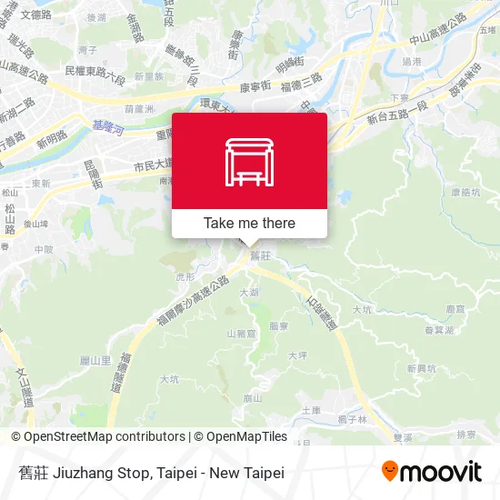舊莊 Jiuzhang Stop map