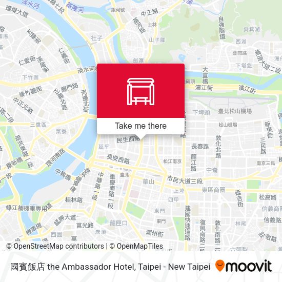 國賓飯店 the Ambassador Hotel map