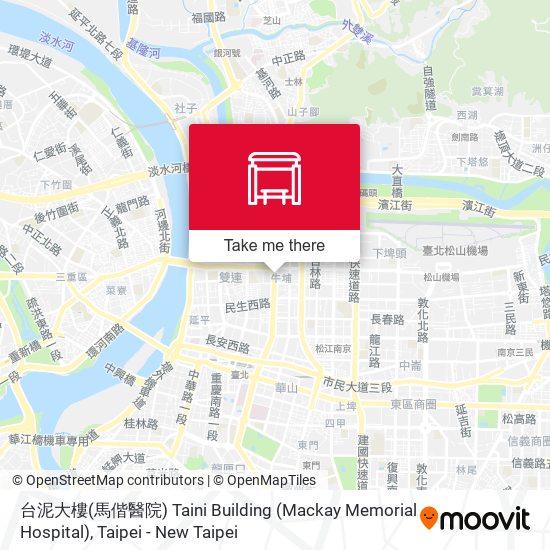 台泥大樓(馬偕醫院) Taini Building (Mackay Memorial Hospital) map