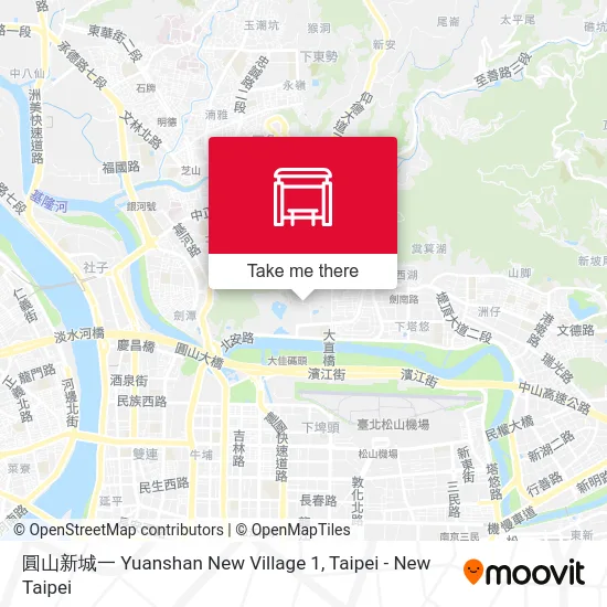 圓山新城一 Yuanshan New Village 1 map