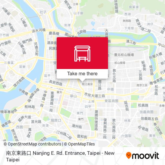 南京東路口 Nanjing E. Rd. Entrance map