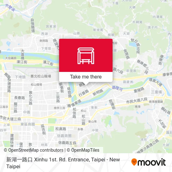 新湖一路口 Xinhu 1st. Rd. Entrance map